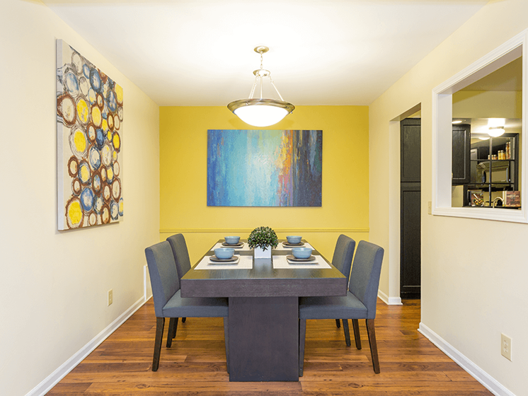 dining room with overhead light